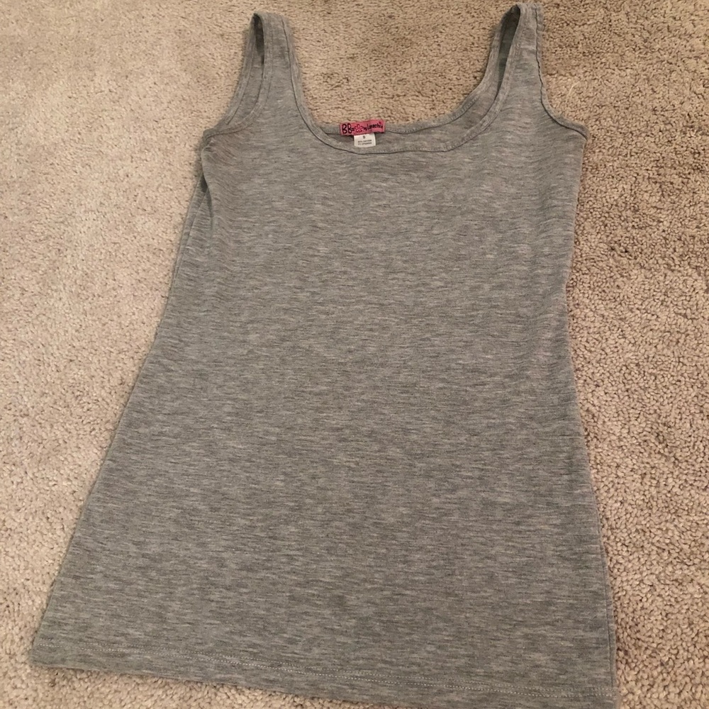 Grey thick strap tank top